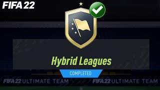 FIFA 22 HYBRID LEAGUES SBC CHEAPEST SOLUTION [upl. by Nylynnej441]