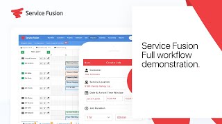 Service Fusion Full workflow demonstration [upl. by Ormond289]