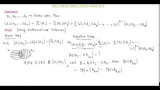 Inclusion Exclusion Principle Proof and Example [upl. by Niatsirk]