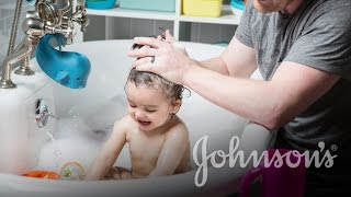 How To Apply Shampoo to Toddler Hair  JOHNSON’S® [upl. by Eneluqcaj]