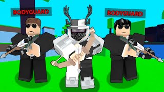 I Hired BODYGUARDS in Roblox Bedwars [upl. by Dnomde]