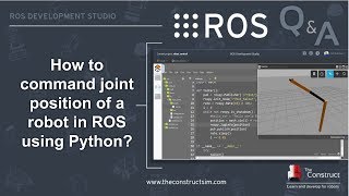 ROS QampA 149  How to command joint position of a robot in ROS using Python [upl. by Nipha]