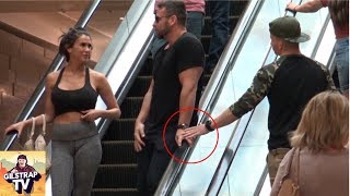 Touching Hands On The Escalator Prank [upl. by Gredel275]