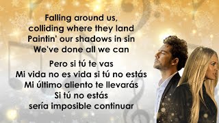 David Bisbal Carrie Underwood  Tears Of Gold LyricsLetra [upl. by Aznarepse]