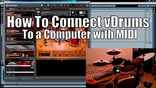 How to connect drums to computer with MIDI USB [upl. by Jessamine]