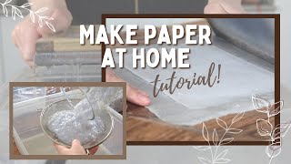 How to make recycled paper  mould amp deckle diy  Tutorial [upl. by Atilrac519]