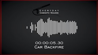 Car Acceleration and Backfire  HQ Sound Effects [upl. by Nolyaw]