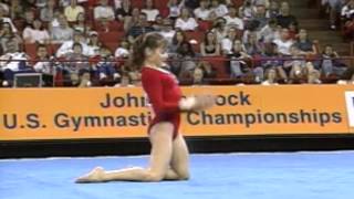 Dominique Moceanu  Floor Exercise  1997 US Gymnastics Championships  Women  Day 1 [upl. by Enail]