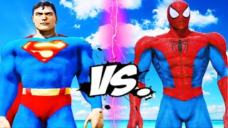 SUPERMAN VS SPIDERMAN  EPIC BATTLE [upl. by Akirehs]