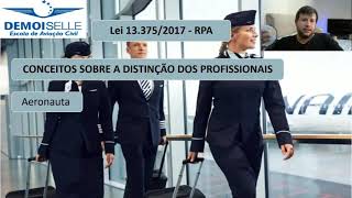 Lei do Aeronauta Aula 1  Regulamentação da Profissão do Aeronauta RPA  Conceitos [upl. by Nylrehs]