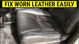 How To Touch Up Worn Leather Car Seats in 10 Minutes DIY Tutorial [upl. by Alyehc718]