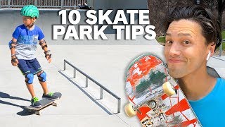 10 Skatepark TIPS for BEGINNERS [upl. by Neivad]