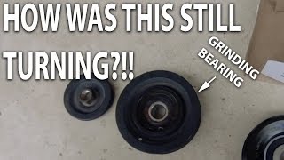 FIXING the TERRIBLE Noises My Tacoma Was Making Idler Pulley [upl. by Aticilef751]