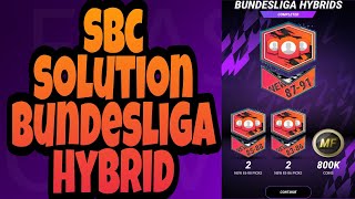 SBC SOLUTION BUNDESLIGA HYBRID IN MADFUT 22 [upl. by Eslud]