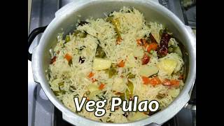 VEG PULAO IN PRESSURE COOKER  EASY VEG PULAO RECIPE  HOME MADE VEG PULAO [upl. by Ahsytal920]