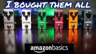 Every Amazon Basics Guitar Pedal  I wanted to hate them [upl. by Attenohs341]