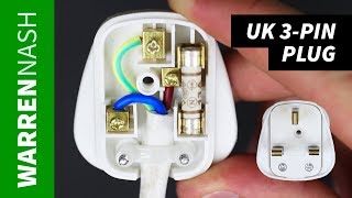 How to change a Plug UK 3pin  Rewire amp Earthing  Easy DIY by Warren Nash [upl. by Clover221]