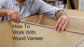 Wood Veneer For Beginners How To Apply Veneer With Contact Cement [upl. by Ffilc682]