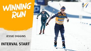 Diggins powers to 10k triumph  FIS Cross Country World Cup 2425 [upl. by Lamoureux]