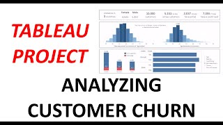 Churn Modeling Tableau Project for beginners [upl. by Alor]