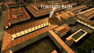 Animation of ancient Roman Fort in Caerleon Wales [upl. by Gnol]