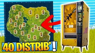 TROUVER LES DISTRIBUTEURS DARMES sur Fortnite Battle Royale [upl. by Murton]