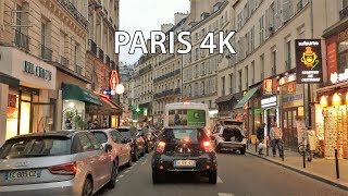 Paris Drive 4K  Sunset Drive  France [upl. by Sair]