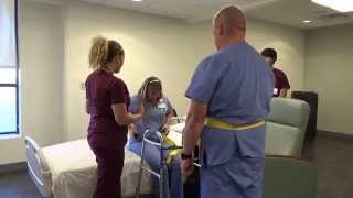 Physical Therapy Transfer Training  How To Transfer From Wheelchair To Bed [upl. by Dalohcin]