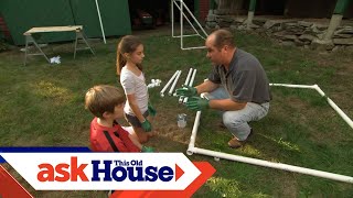 How to Build a Soccer Goal  Projects For Kids  Ask This Old House [upl. by Esiouqrut135]