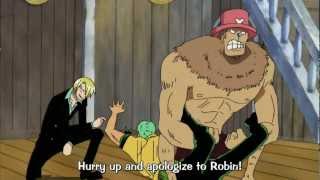 One Piece Funny Moment  Zorro Vs Chopper amp Sanji Ennies Lobby [upl. by Murage]