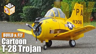 Cartoon T28 Trojan RC Plane Will It Fly [upl. by Imar855]