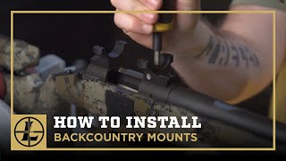 How To Install Backcountry Scope Mounts [upl. by Nylra165]