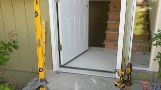 Jeld Wen Front Door Installation  Really crappy products and craftsmanship PART 1 [upl. by Lesley79]