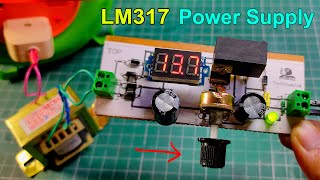 How to make LM317 variable DC Power Supply with circuit diagram [upl. by Lana]