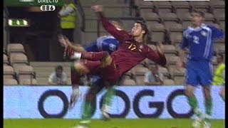 Cristiano Ronaldo disallowed super goal PortugalAzerbaijan 07102006 [upl. by Akitahs441]