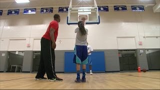 9 Year Old Girl Recruited for College Basketball [upl. by Tioneb382]