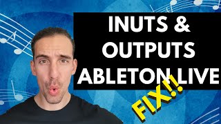 Ableton Live 11 How To Set Up Audio Interface Input amp Output FIX [upl. by Sofko]