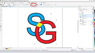 How to Interlace Text  CorelDRAW for Window [upl. by Namie]