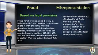 What is Difference Between Fraud amp Misrepresentation [upl. by Anaid]