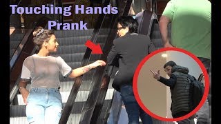 Touching Hands On Escalator Prank 2019  Prank in Georgia  Best of Just For Laughs [upl. by Ronnie]