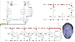 Pneumatics Electric Control  FESTO FluidSIM Part 3 [upl. by Rehctelf]