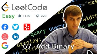 LeetCode 67 Add Binary Solution Explained  Java [upl. by Clive863]