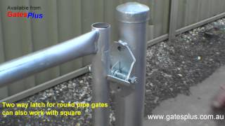 Gate Latch 2 way for round pipe and square [upl. by Jimmie]