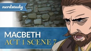 Macbeth Summary Act 1 Scene 7  Nerdstudy [upl. by Aterg]