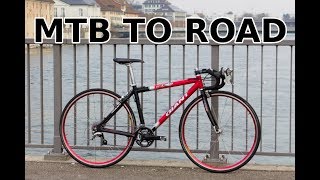 Old MTB to road bike conversion [upl. by Hulbig]