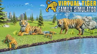 Virtual Tiger Family Simulator Wild Tiger Games  By GameFit [upl. by Ellehcin]