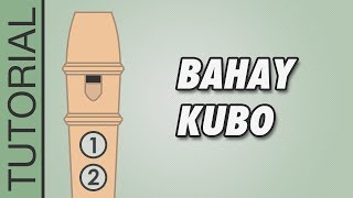 HOW TO PLAY the Recorder Bahay Kubo [upl. by Clovah947]