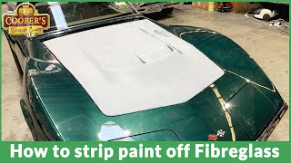 Stripping Paint off fibreglass  Full Tutorial [upl. by Alvan439]