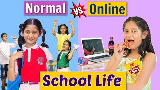 SCHOOL LIFE  Back To School vs Online  MyMissAnand [upl. by Tati]