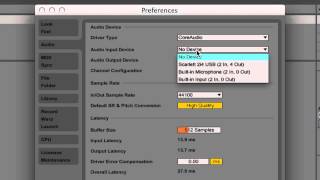 Ableton Live 9 Tutorial  Part 1 Audio Interface Setup [upl. by Nagiam]